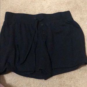 Black pajama shorts